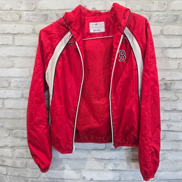 Boston Red Sox‎ G-III Red Windbreaker Convertible Jacket Size Small Kids Women - Picture 2 of 12